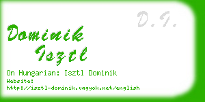 dominik isztl business card